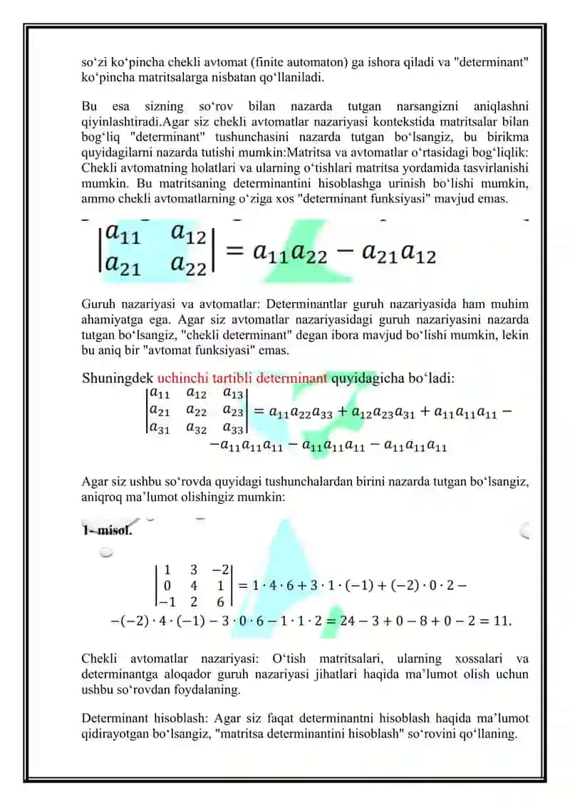 chekli-determinal (avtomat) funksiyalar 2