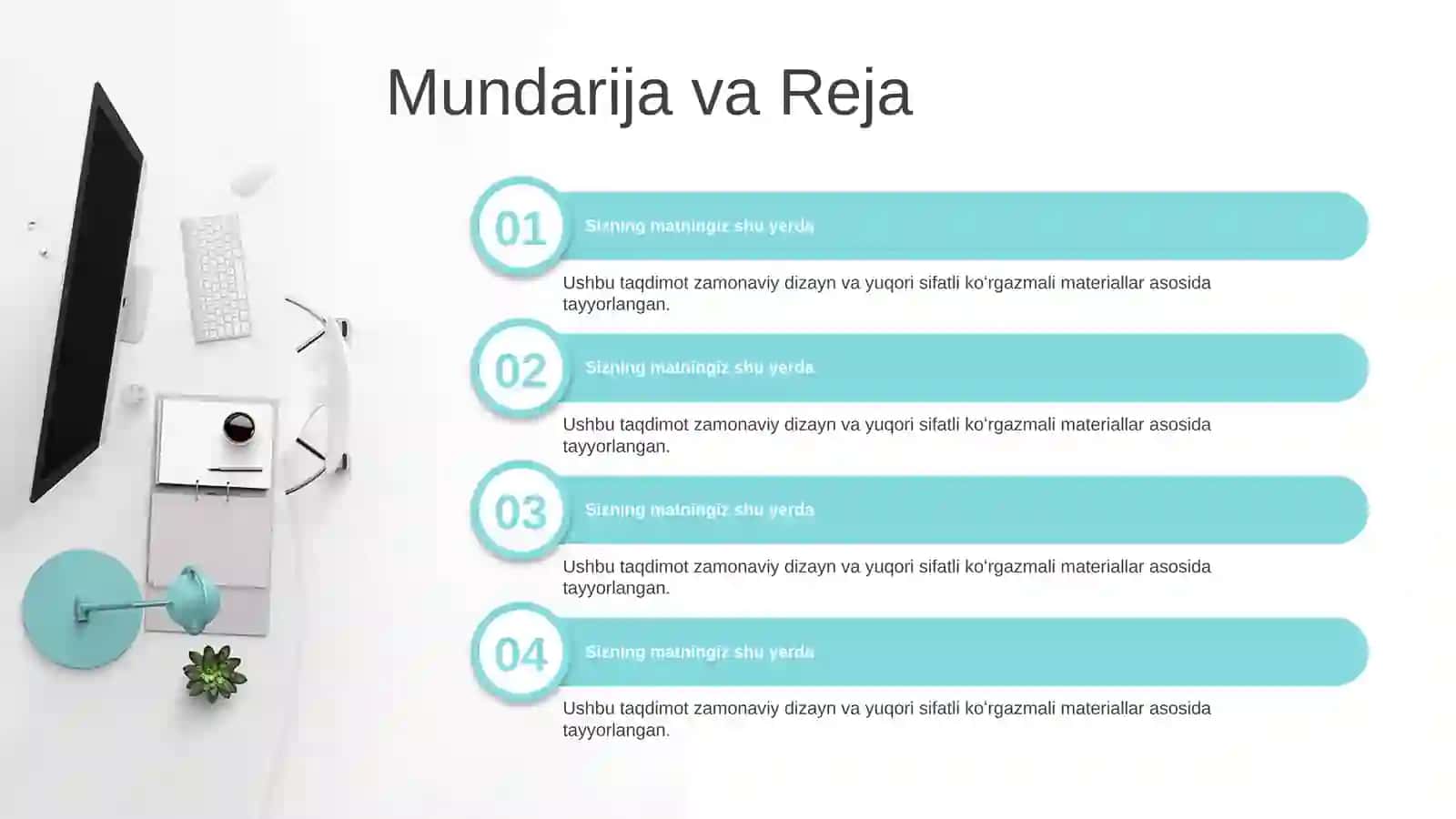 Zamonaviy Ofis Ish Maydoni va Kompyuter Savodxonligi Taqdimoti (36 Slayd) 2