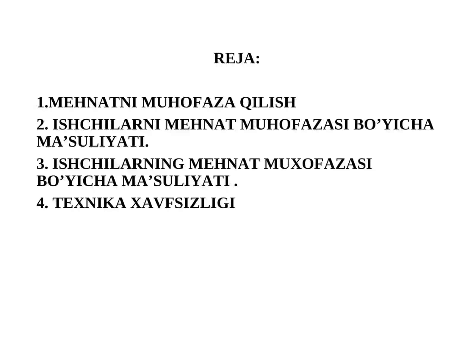 Mashinasozlik va mexanizmlar uchun texnika xavfsizligi talablari keltiriladigan me'yoriy hujjatlar 2