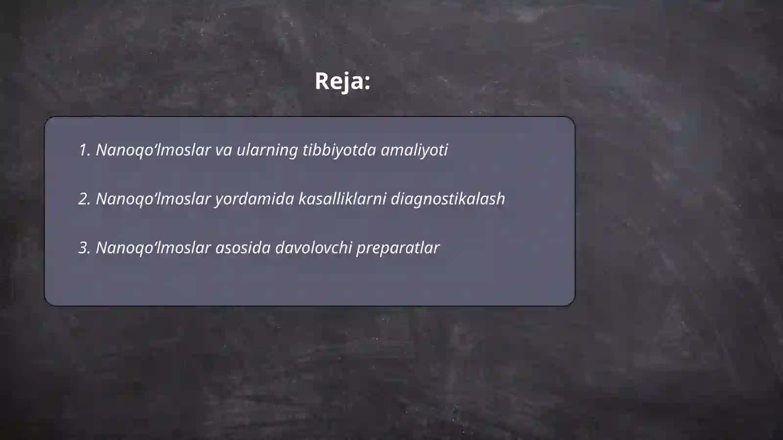 Nanoqoʻlmoslar va ularning tibbiyotda amaliyoti 2