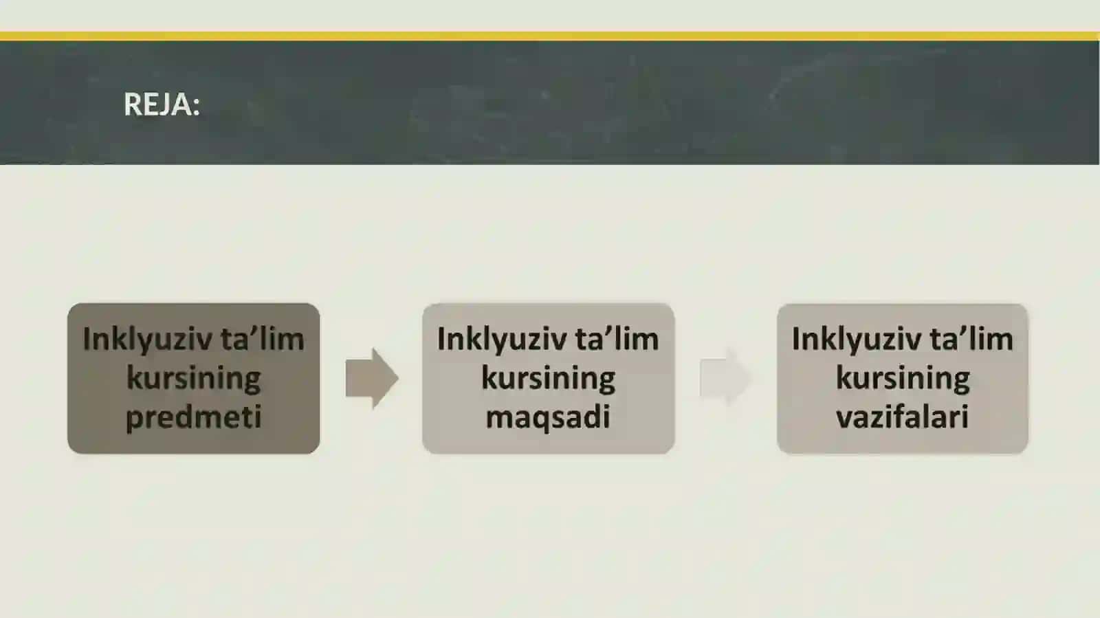 Inklyuziv ta’lim kursining predmeti,obyekti, tamoyillari, maqsadi va vazifalari 2