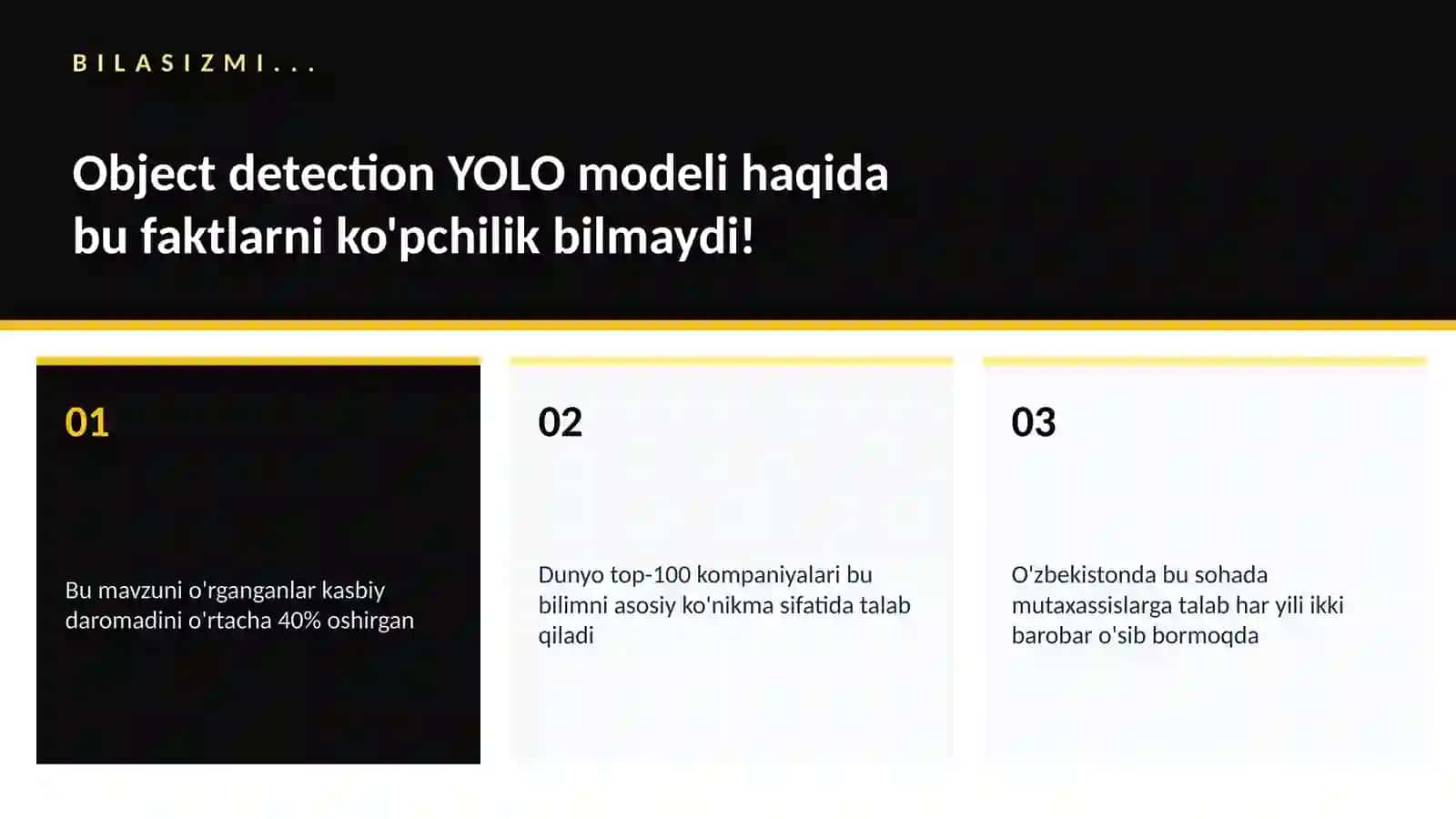 Object detection YOLO modeli 2