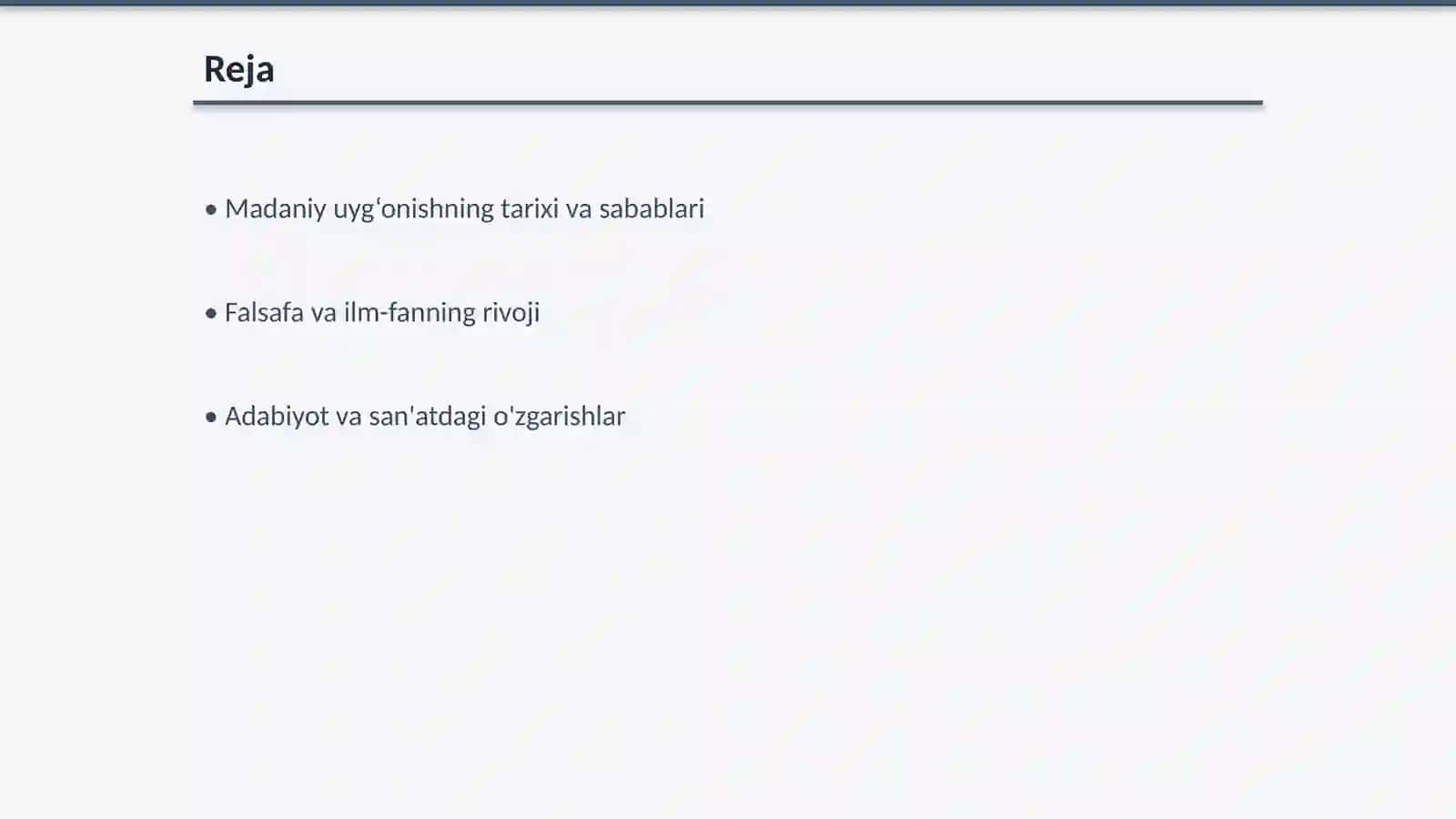 Madaniy uyg‘onishning tarixi va sabablari 2