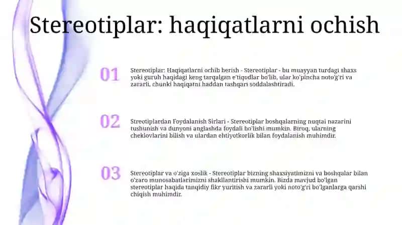 Streotiplardan Foydalanish Sirlari 2