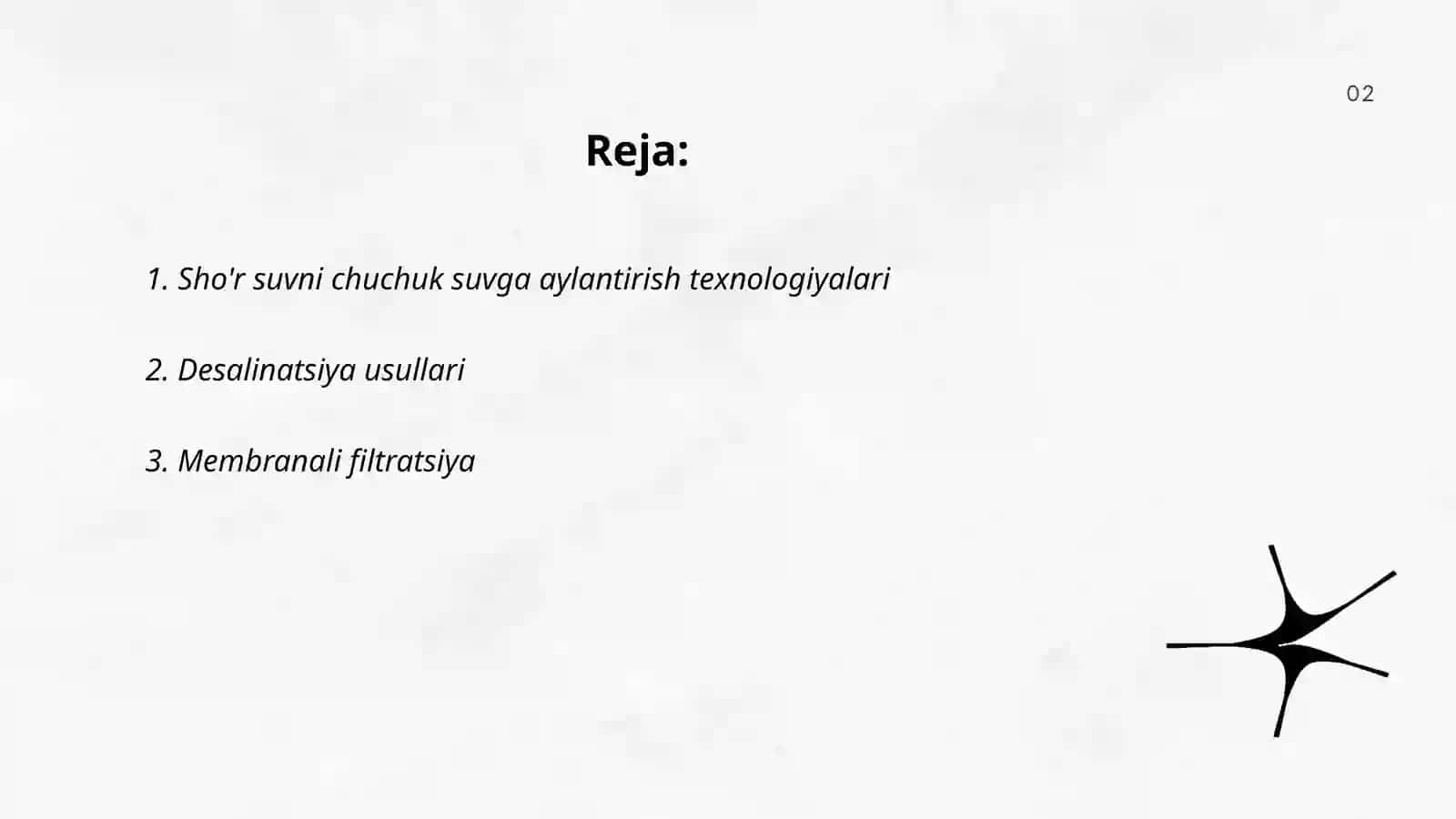 Sho'r suvni chuchuk suvga aylantirish texnologiyalari 2