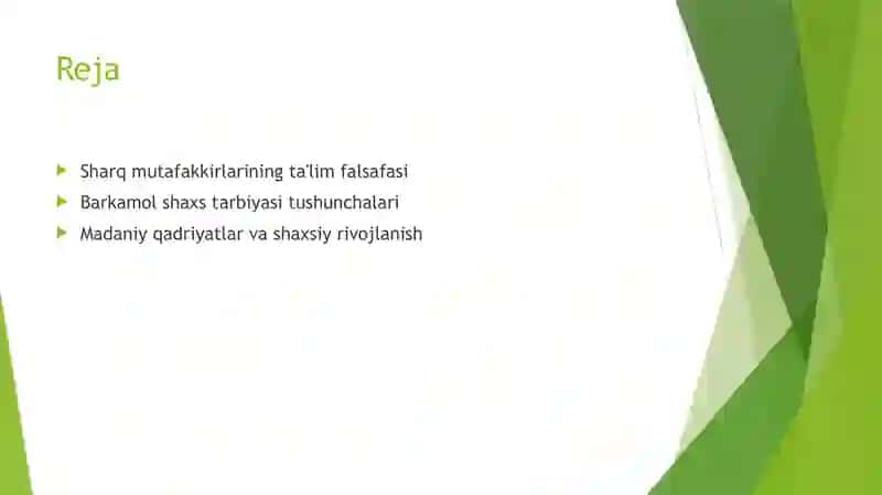 Sharq mutafakkirlarining barkamol shaxs tarbiyasi 2