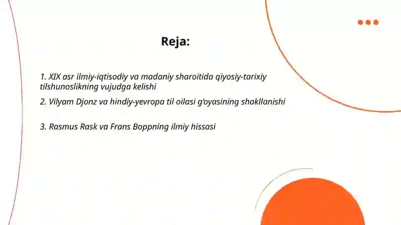 XIX asrda qiyosiy-tarixiy tilshunoslikning vujudga kelishi 2