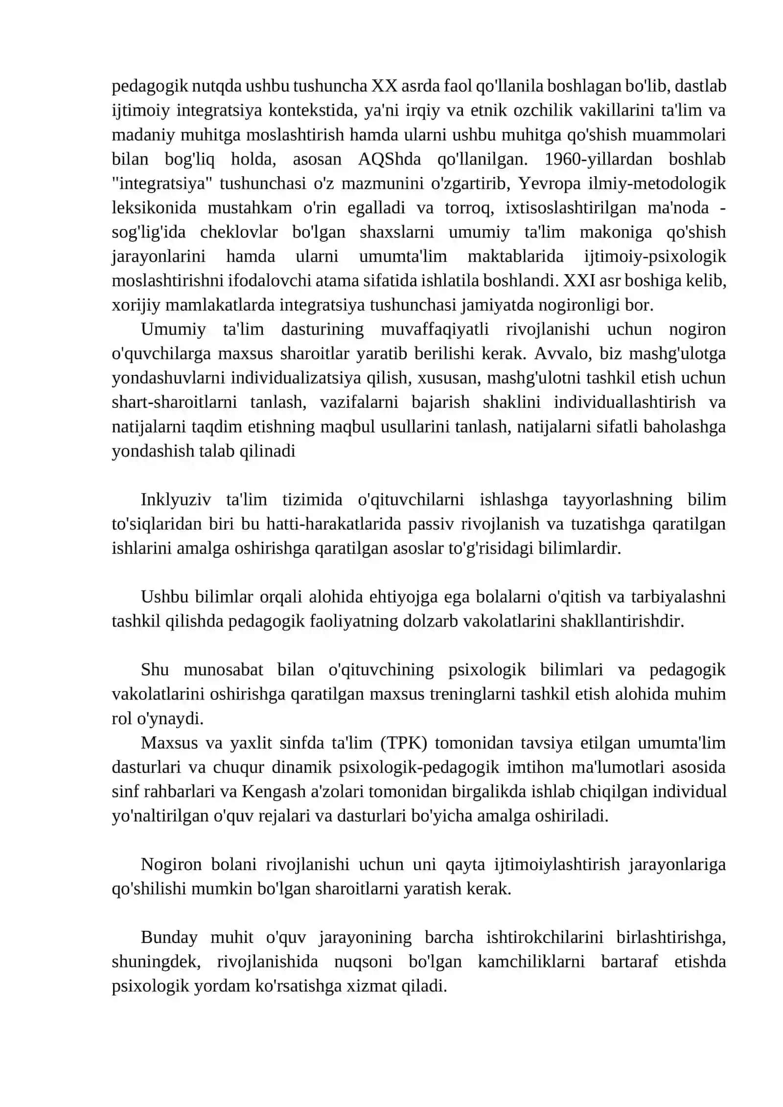 Inklyuziv taʼlim tizimida o'qituvchining roli 2