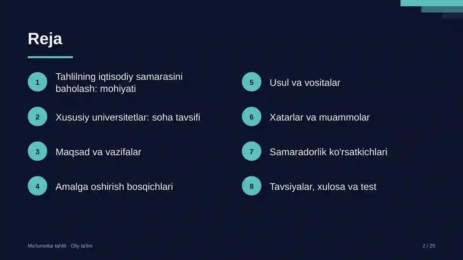 xususiy universitetlarda ma'lumotlar tahlilining iqtisodiy samarasini baholash 4324 2