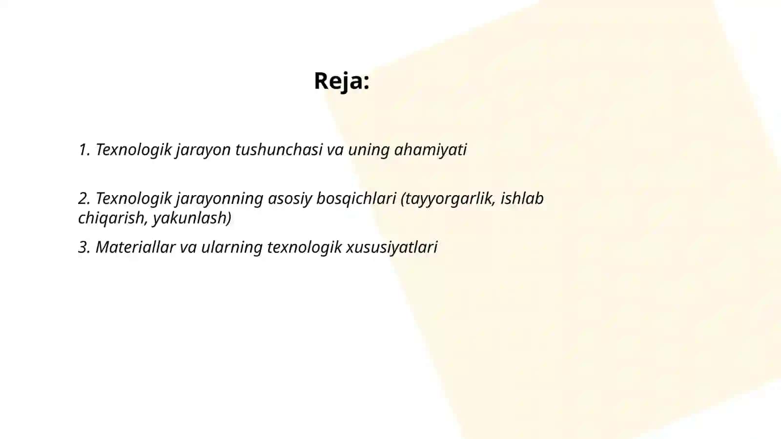8-sinf texnologiya fanidan ochiq dars ishlanma 2