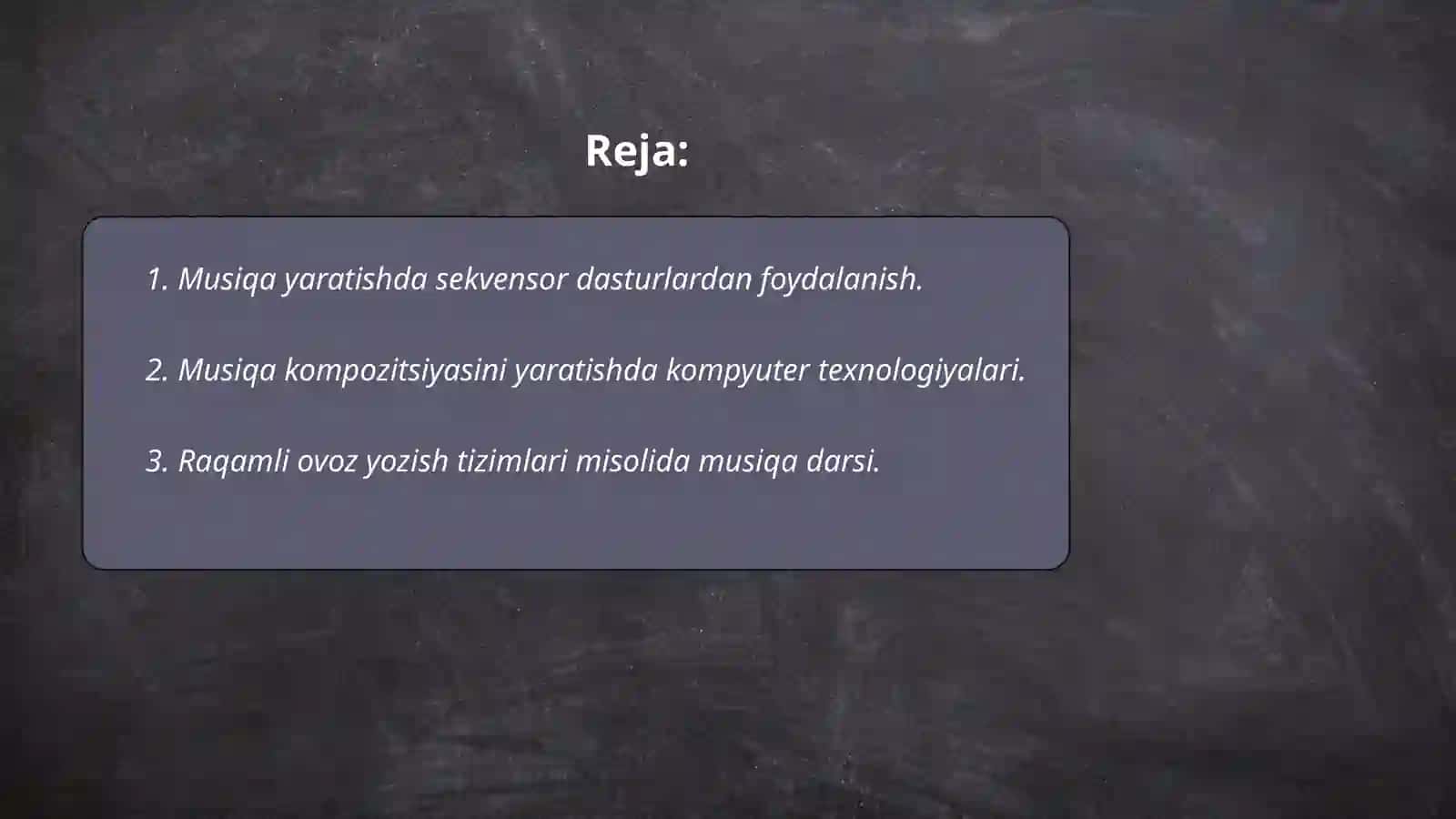 Musiqa madaniyati darsiga ishlanma yaratishda musiqa kompyuter texnologiyalaridan foydalanish 2