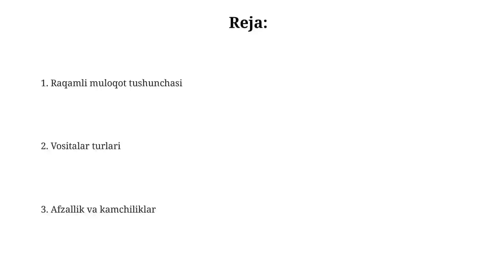 Raqamli muloqot tushunchasi 2