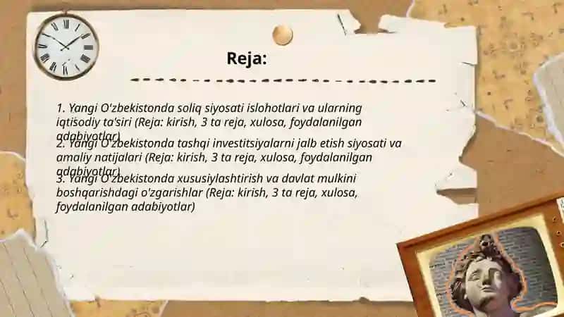 Yangi O'zbekistondagi iqtisodiy o'zgarishlar 2
