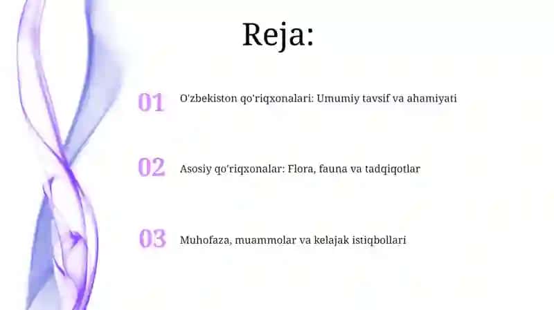Oʻzbekiston qo'riqxonalari 2