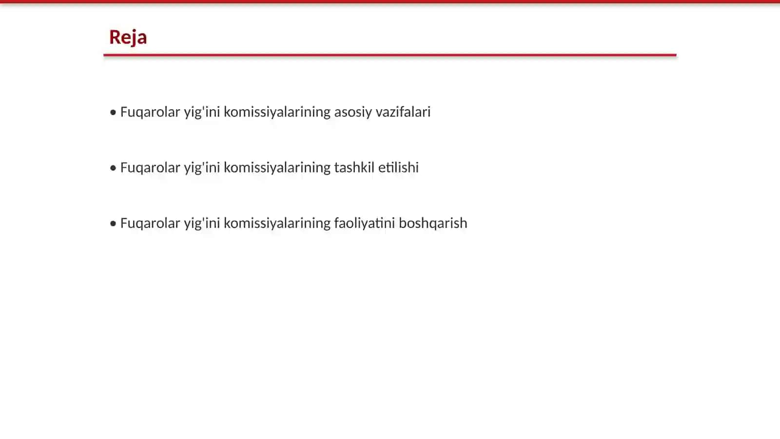 Fuqarolar yig'ini komissiyalarining vazifalari 2