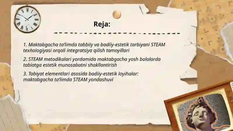 Maktabgacha ta’limda tabbiiy va badiiy-estetik tarbiyaning integratsiyasida STEAM ta’lim texnologiyasidan foydalanish 2