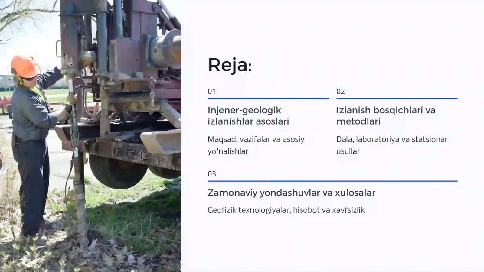 Umumiy va maxsus injener-geologik izlanish ishlari 2