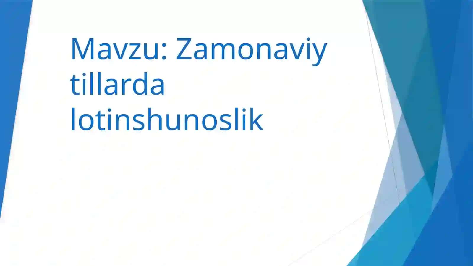 zamonaviy tibbiyotda lotinshunoslik 2