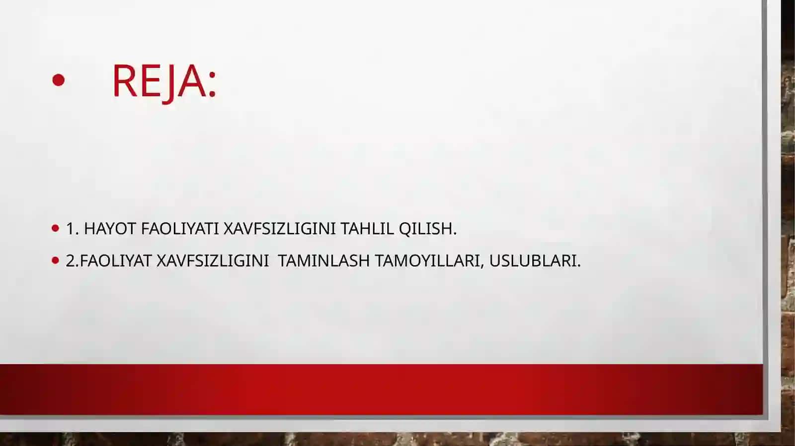 Xavflarni kvanfikitsiyalashNing Xavflarini sonli va balli Va boshqa uslublarini tahlil qilish 2