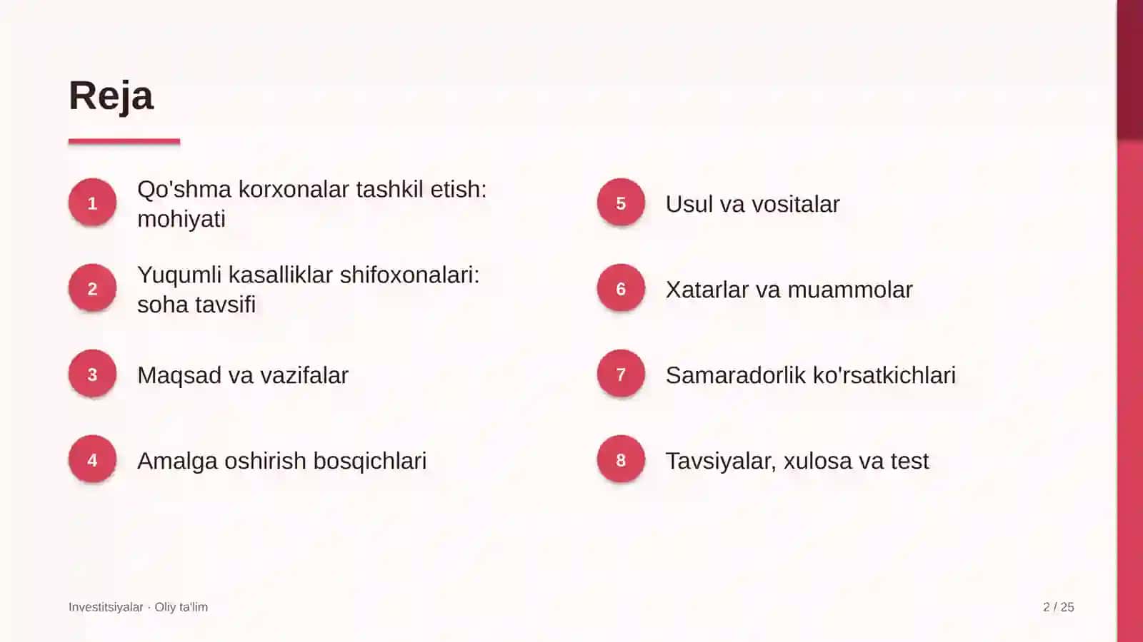 yuqumli kasalliklar shifoxonalarida qo'shma korxonalar tashkil etish 9983 2
