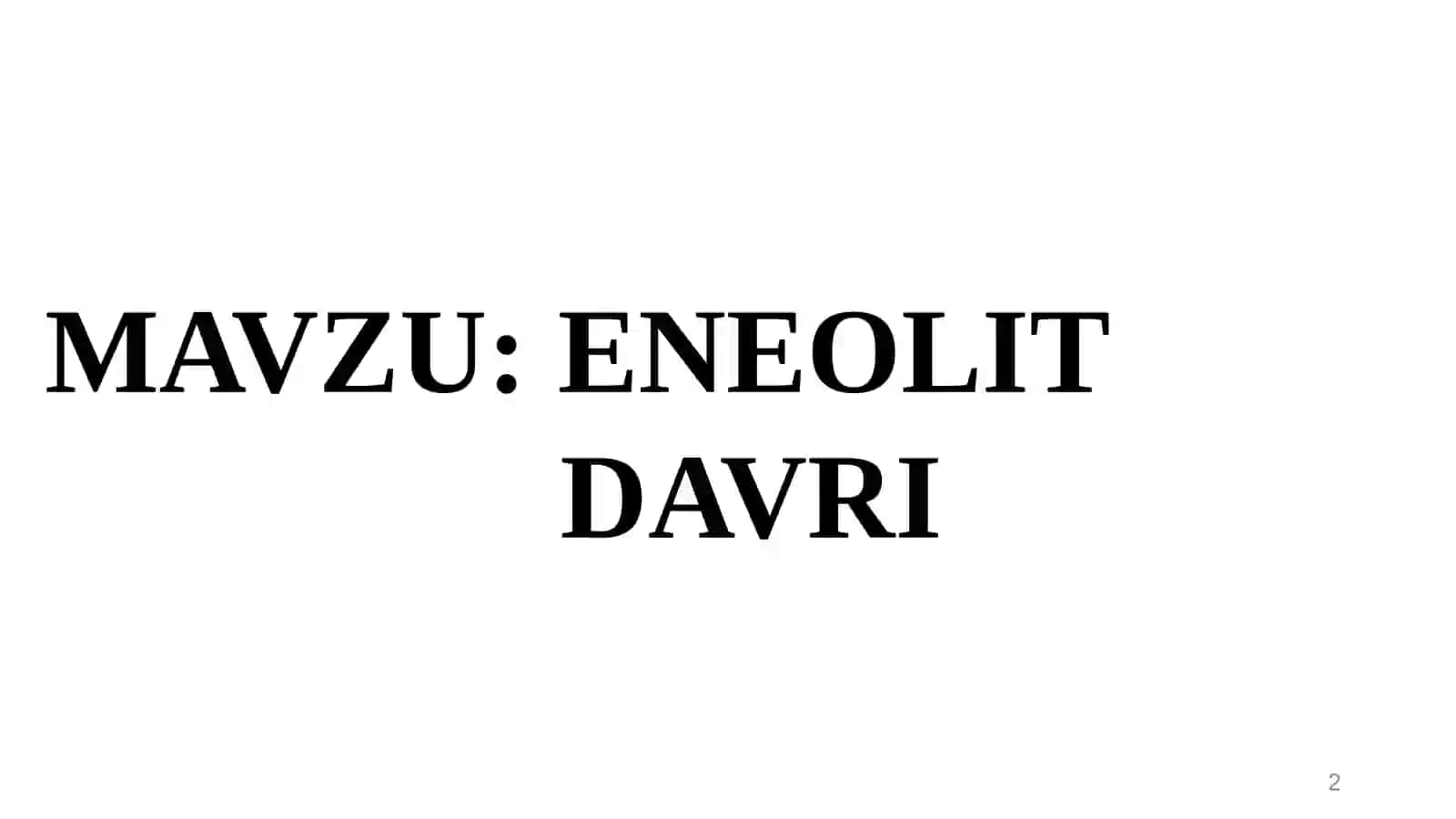 Eneolit 2