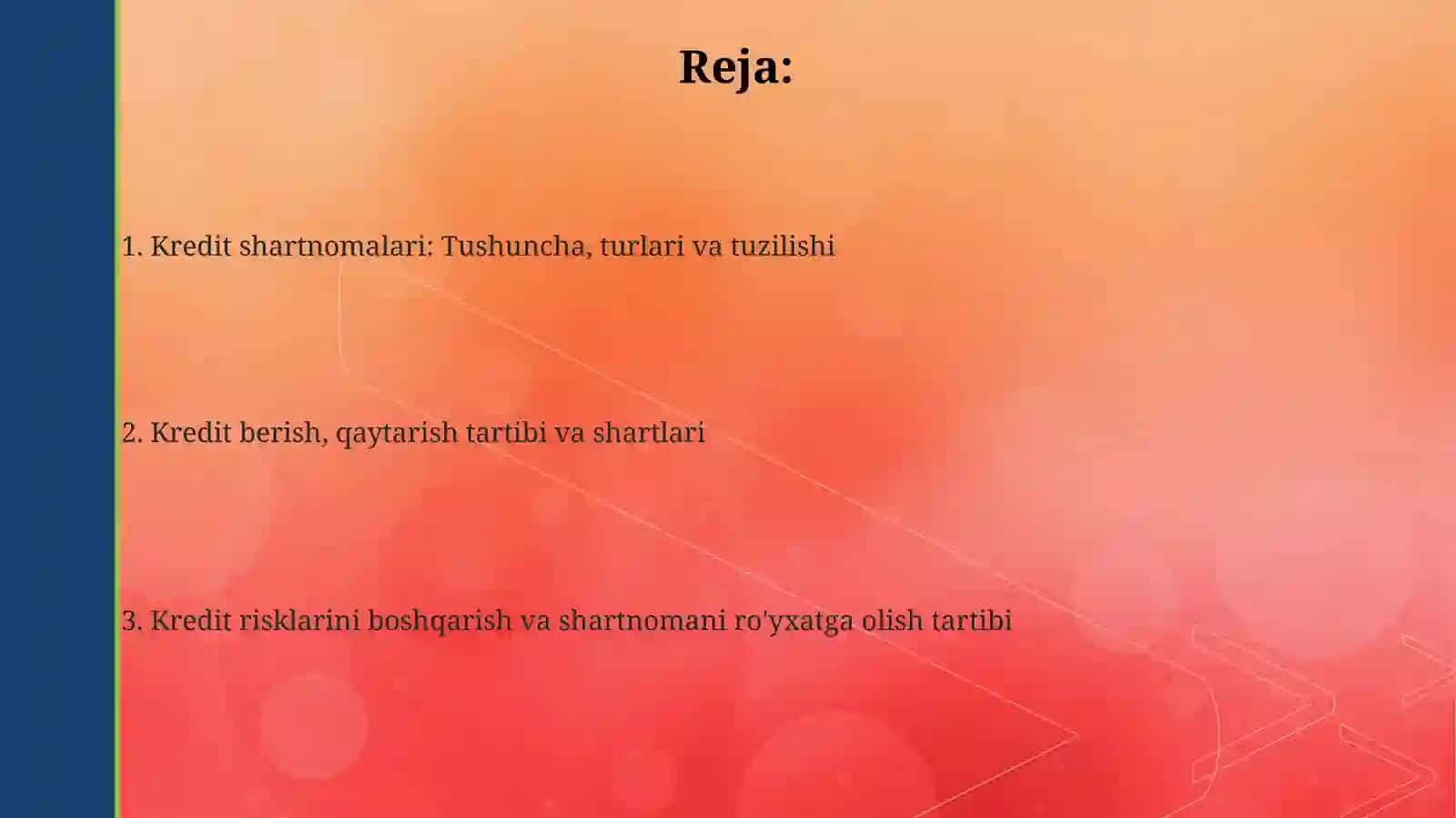 Kredit shartnomalari vaularni rasmiylashtirish tartibi 2