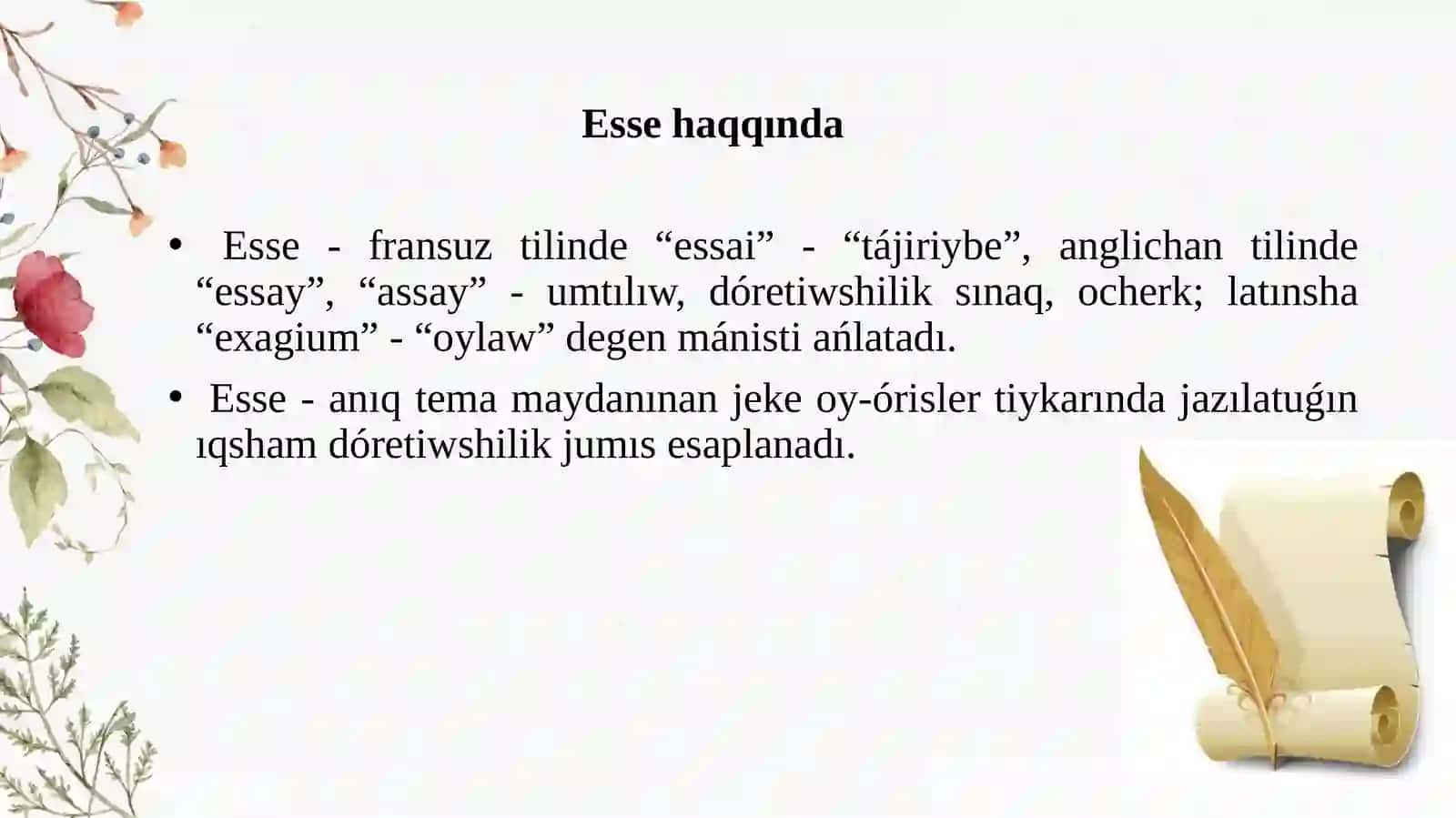Esse haqqında 2