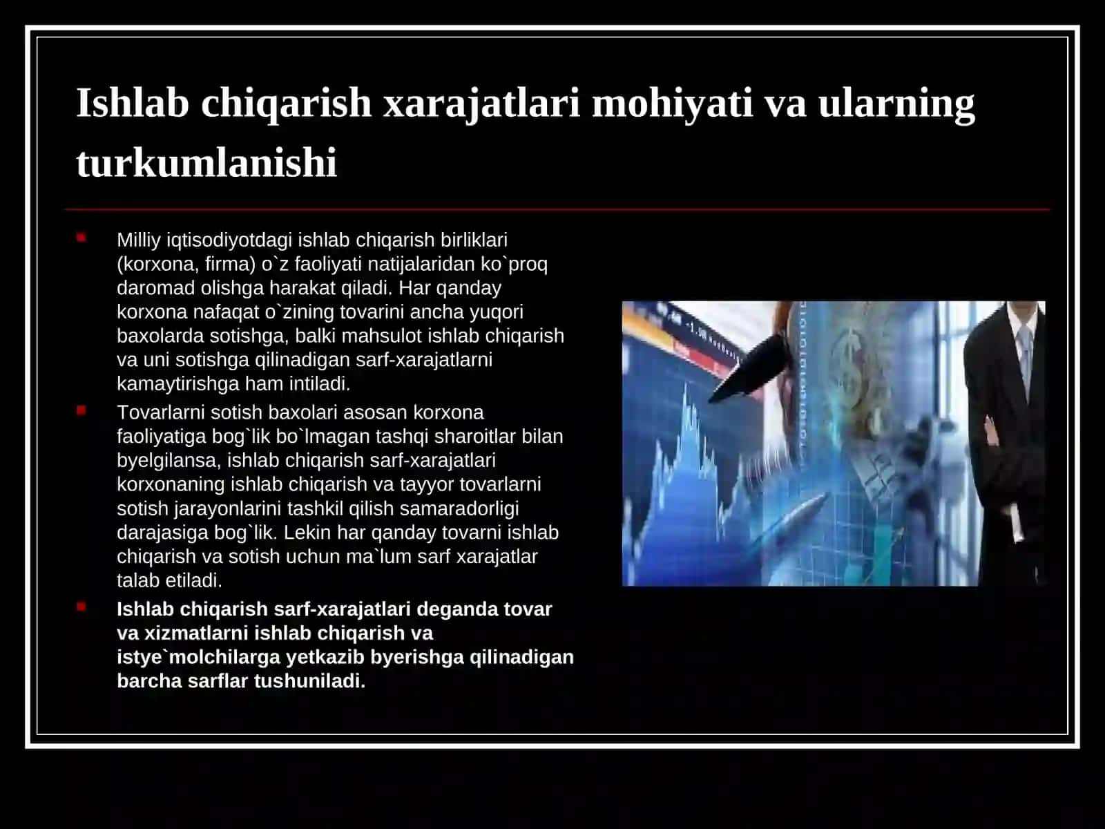 Ishlab chiqarish harajatlari 2