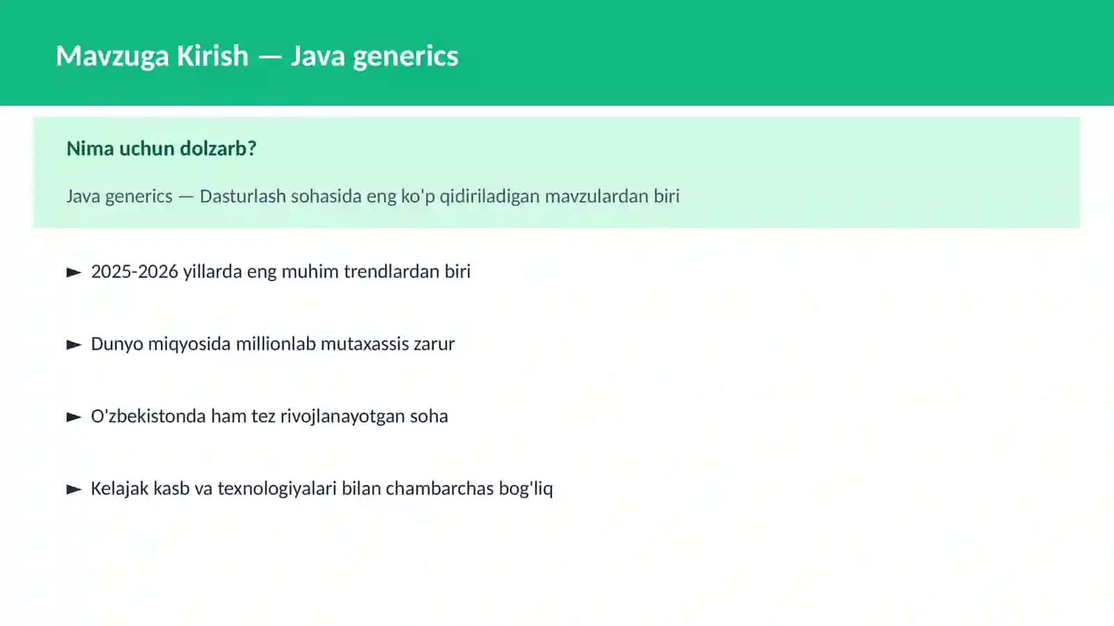 Java generics 2
