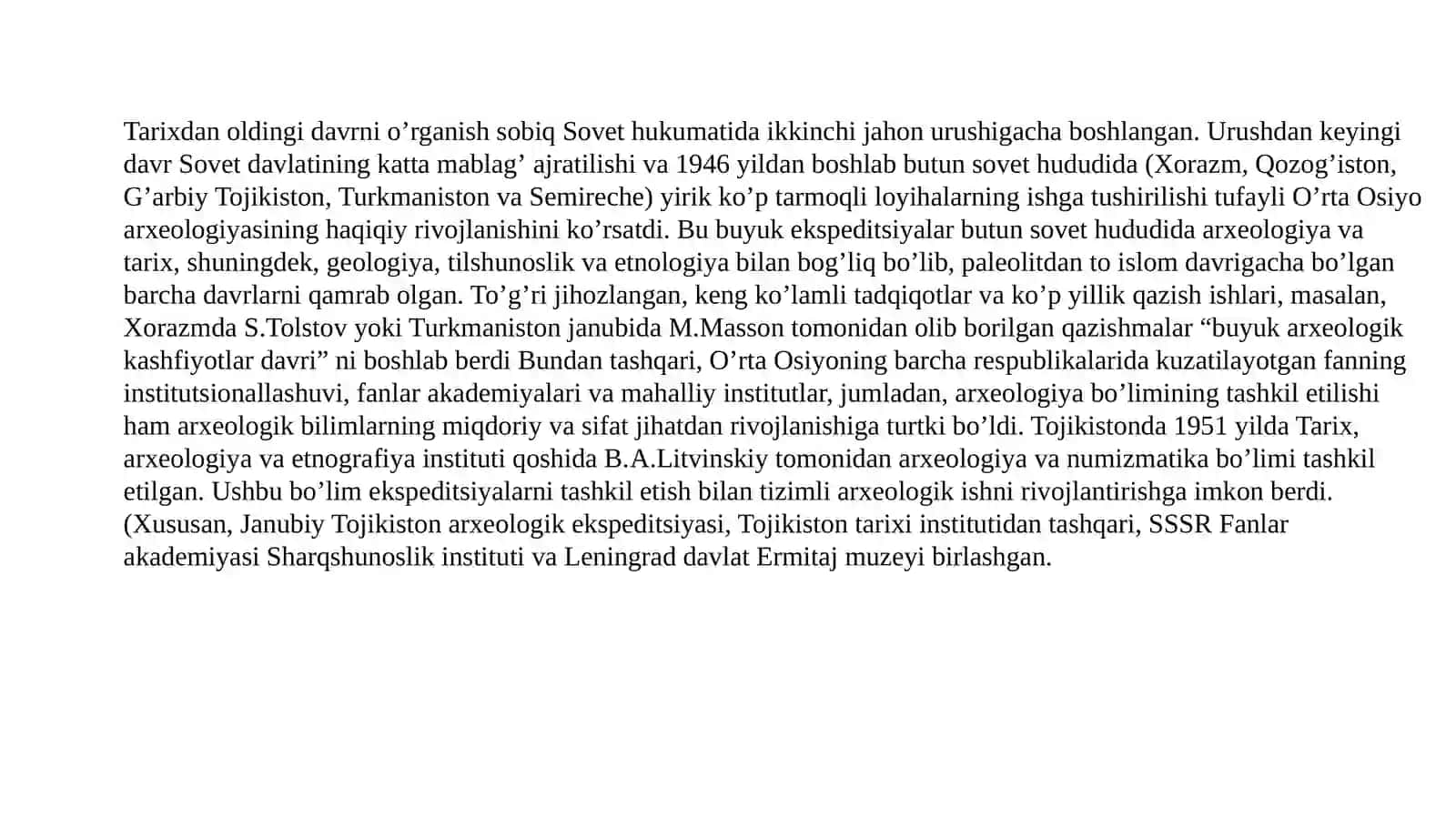 Okssivilizatsiyasitarixshunosligida MDH davlatlari olimlarining tadqiqotlari 2