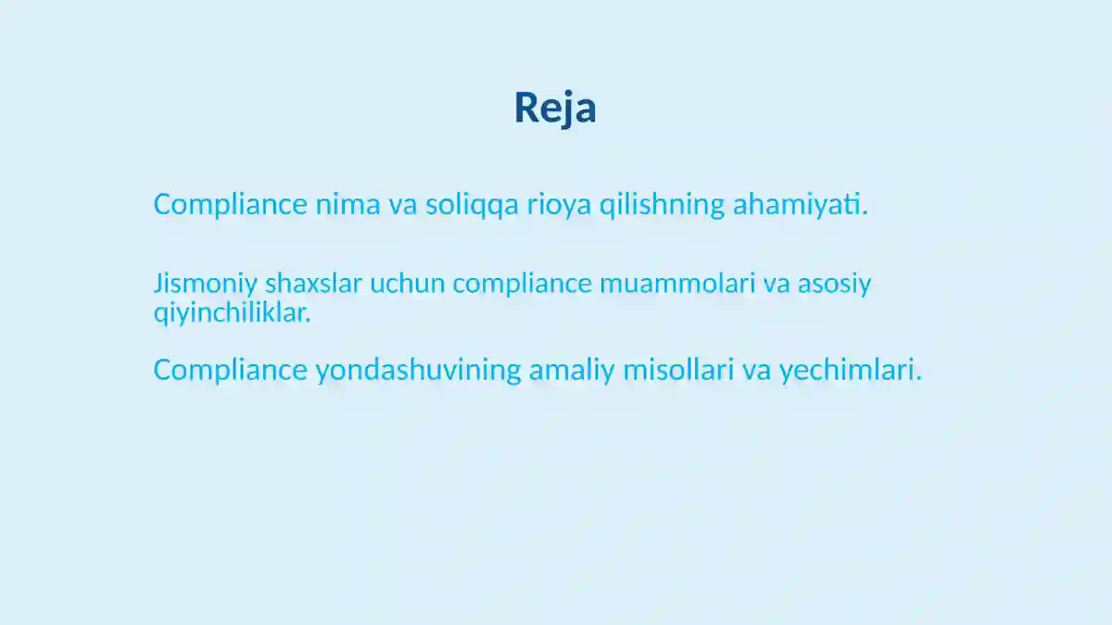 Soliq siyosatida compliance yondashuvi jismoniy shaxslar misolida amaliy muammolar 2