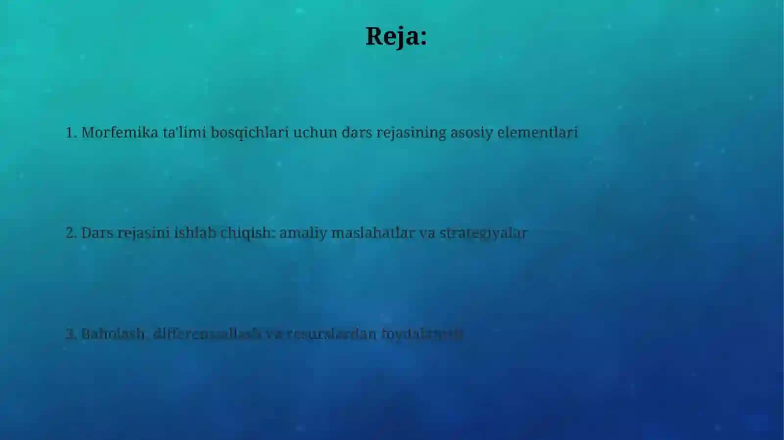 Morfemika ta'limi bosqichlari 2