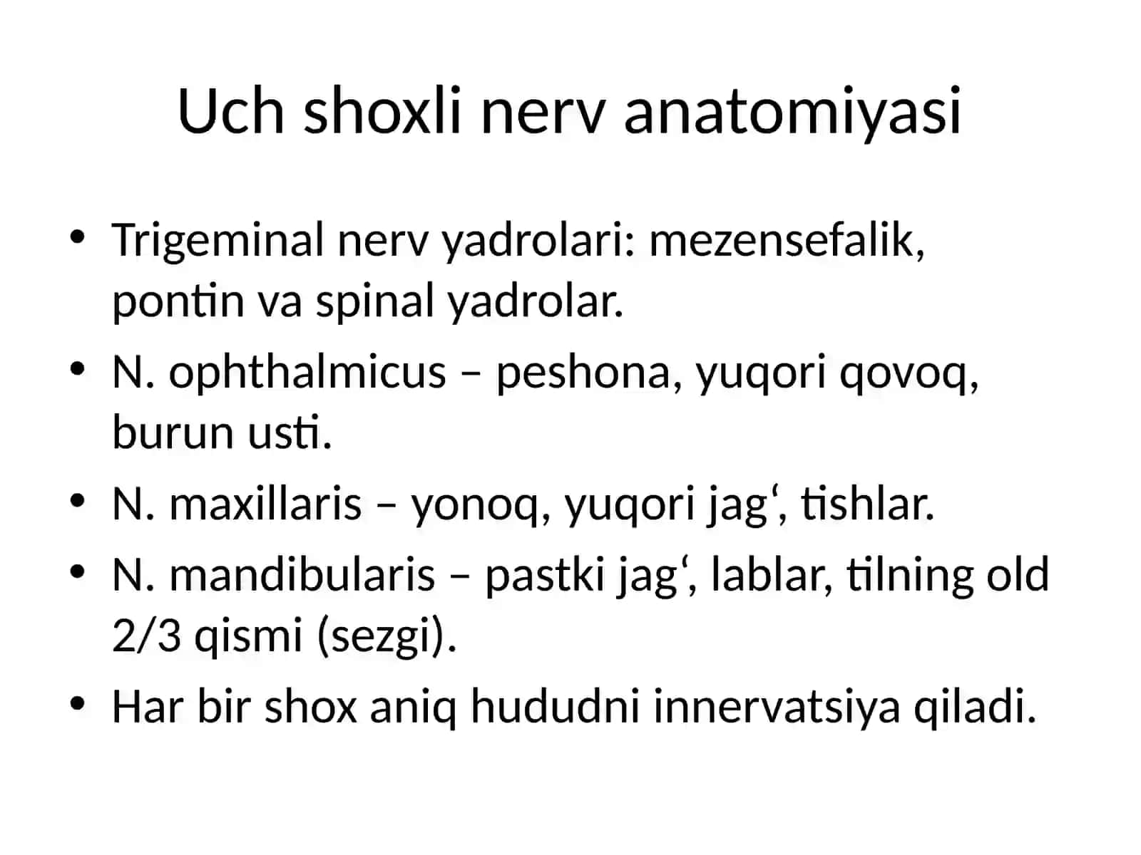 Uch shoxli nerv 2