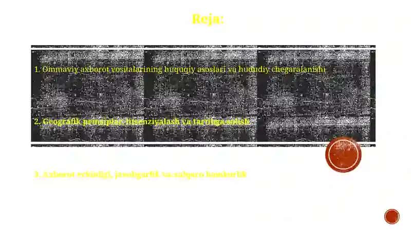 Mass-medianing huquqiy, hududiy va geografik prinsiplari 2