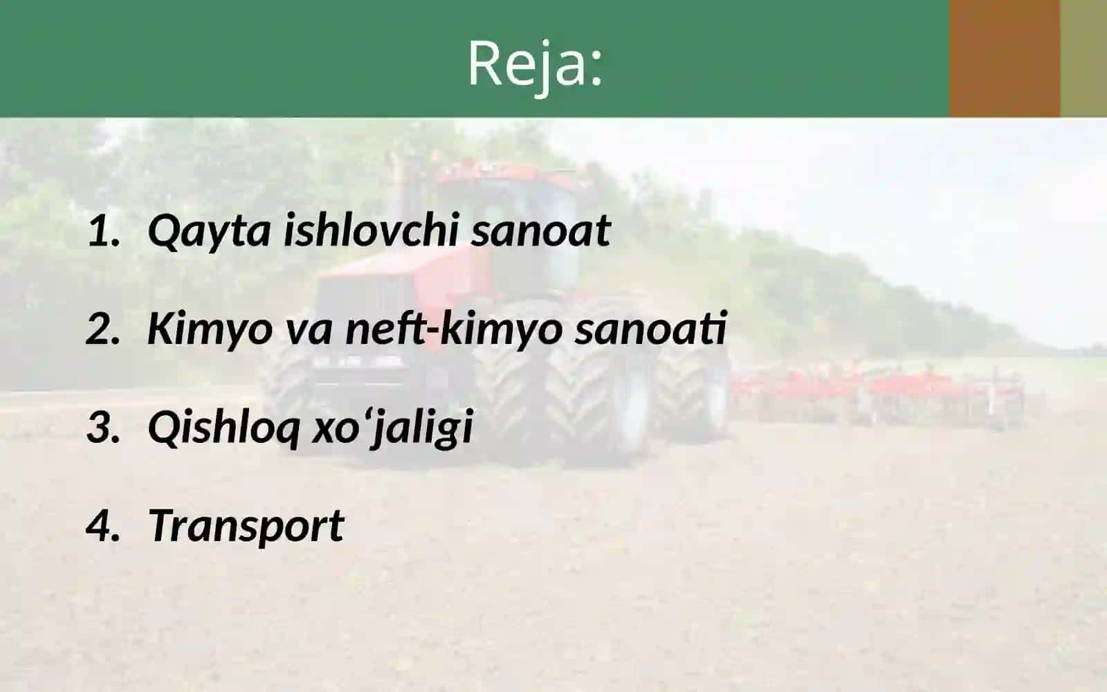 Janubiy Amerika, Karib dengizi va Atlantika okeani havzasi mamlakatlarining xo‘jaligi, transporti, tashqi iqtisodiy aloqalari 2