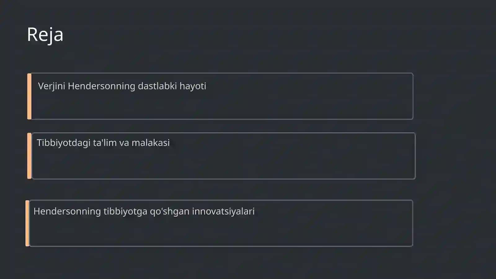 Verjini Henderson hayoti va tibbiyotga qo'shgan hissasi 2