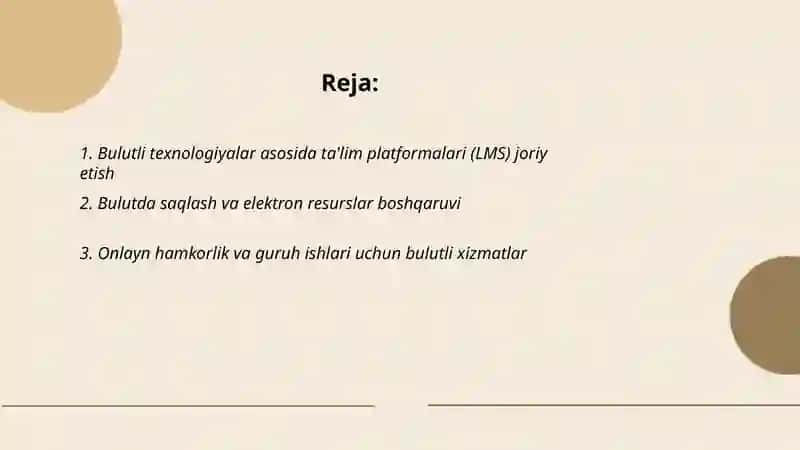 Bulutli Texnologiyalardan Foydalanish 2