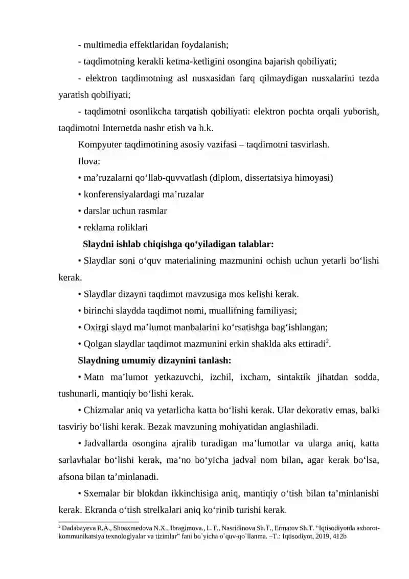 Taqdimotlar ustida 2