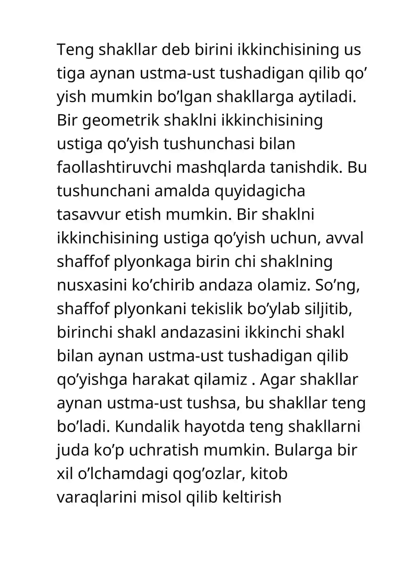 7-sinf geometriya fanidan bir soatlik dars ishlanma 2