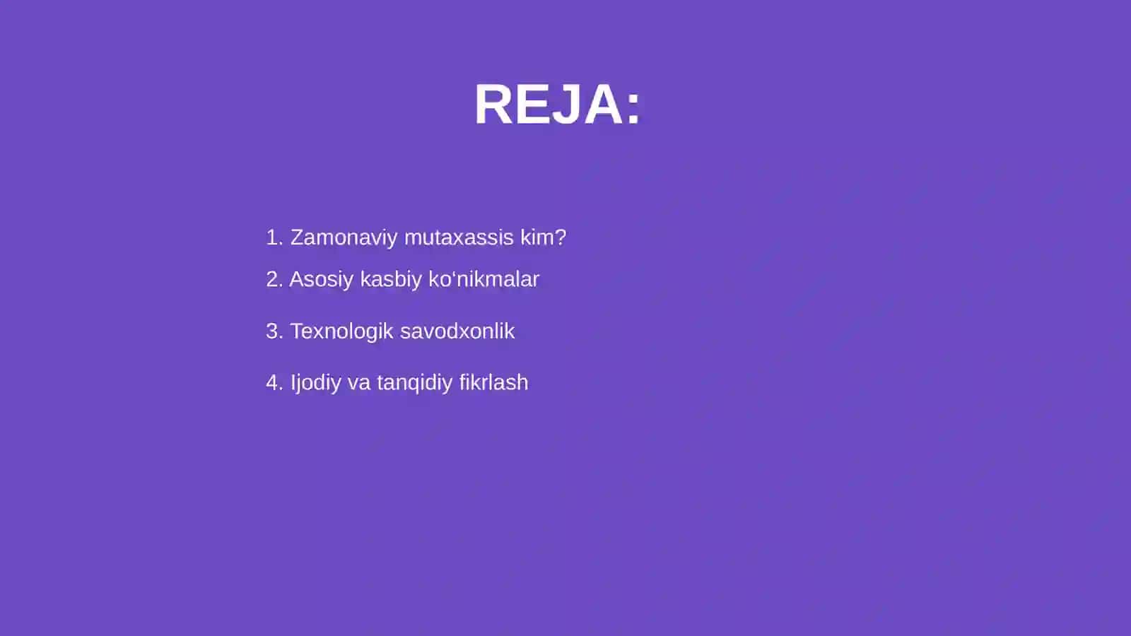 Zamonaviy mutaxassis shaxsiga qo’yiladigan talablar 2