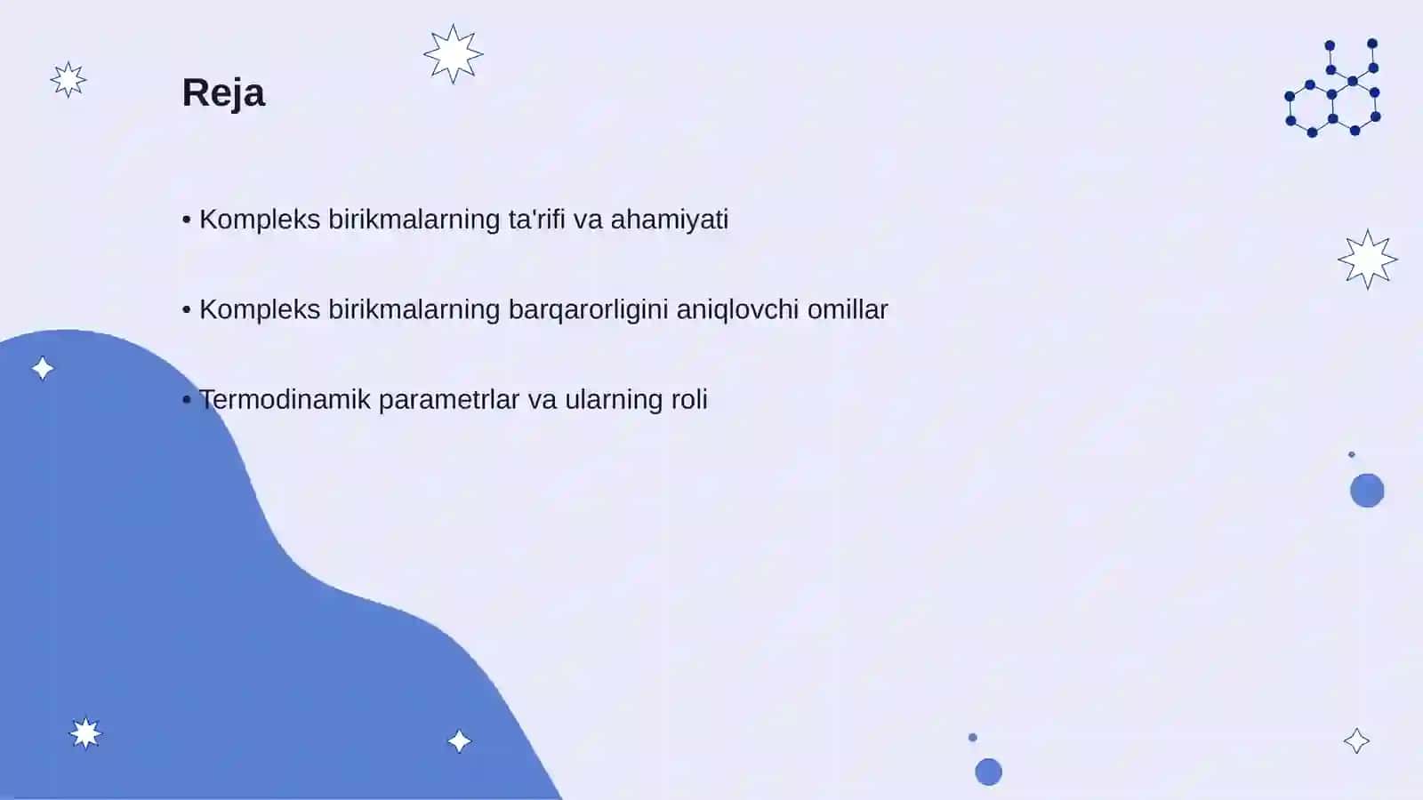 Kompleks birikmalarning barqarorligi 2