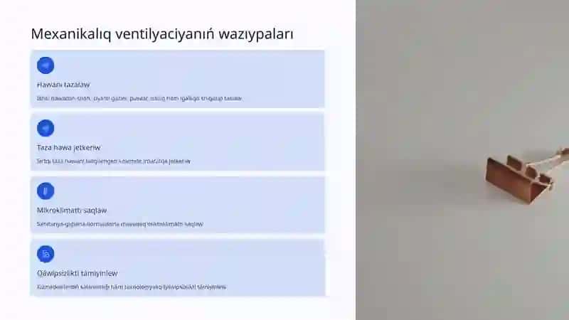 Mexanikalıq ventilyaciya sisteması 2