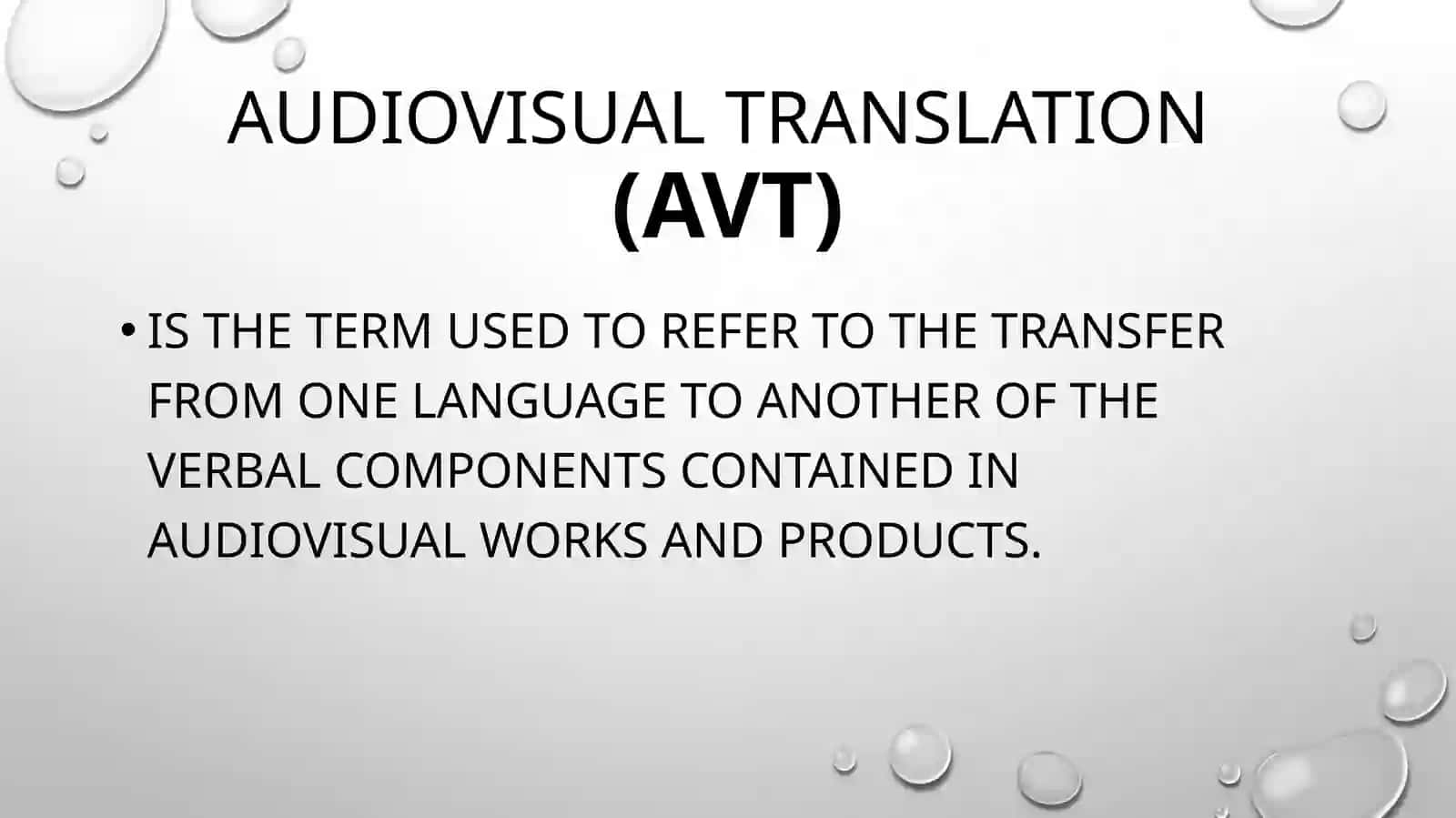 Audiovisual translation 2