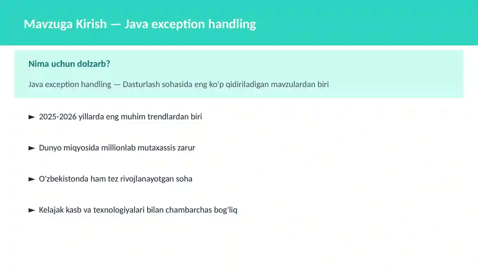 Java exception handling 2
