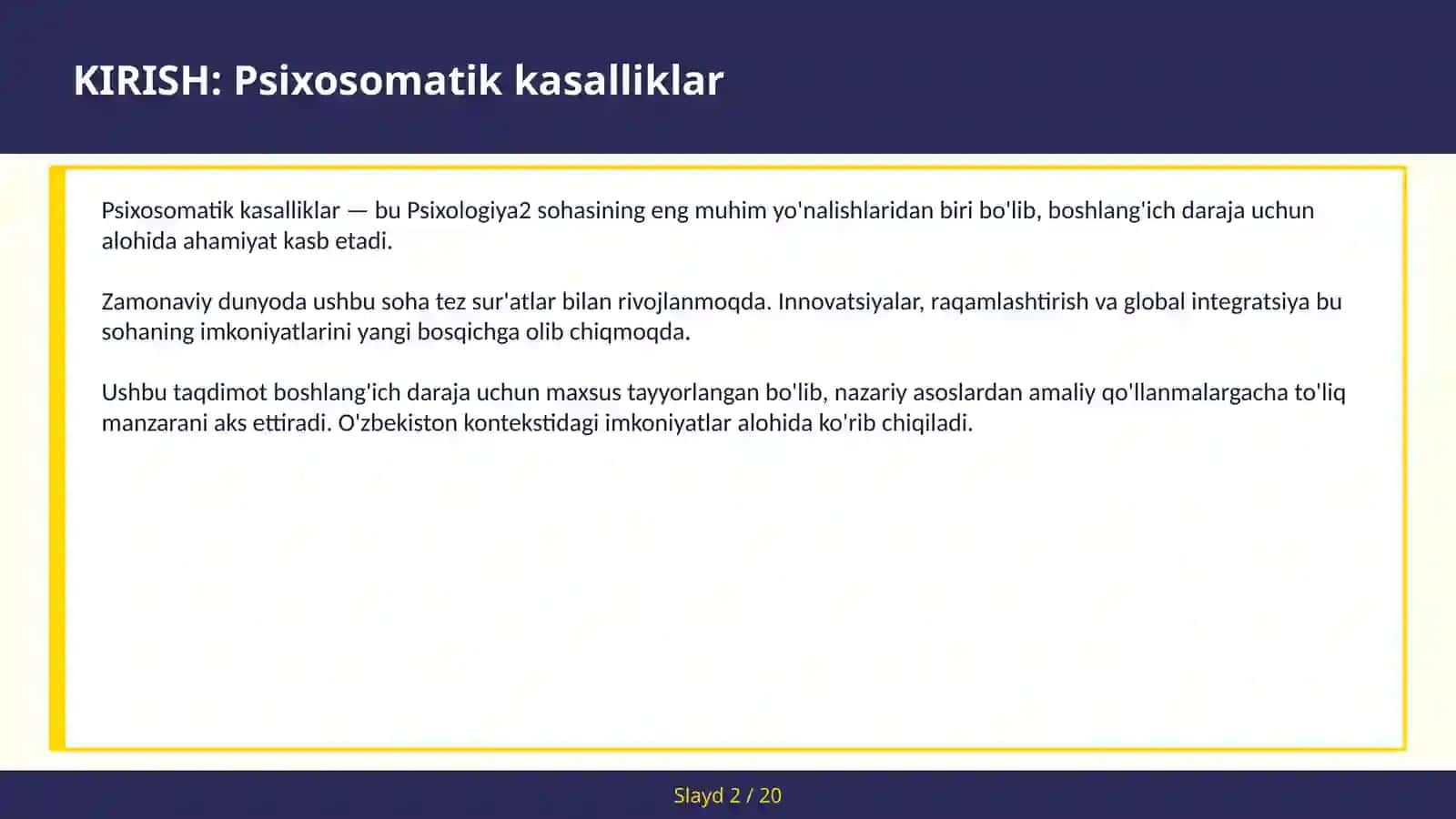 Psixosomatik kasalliklar 2