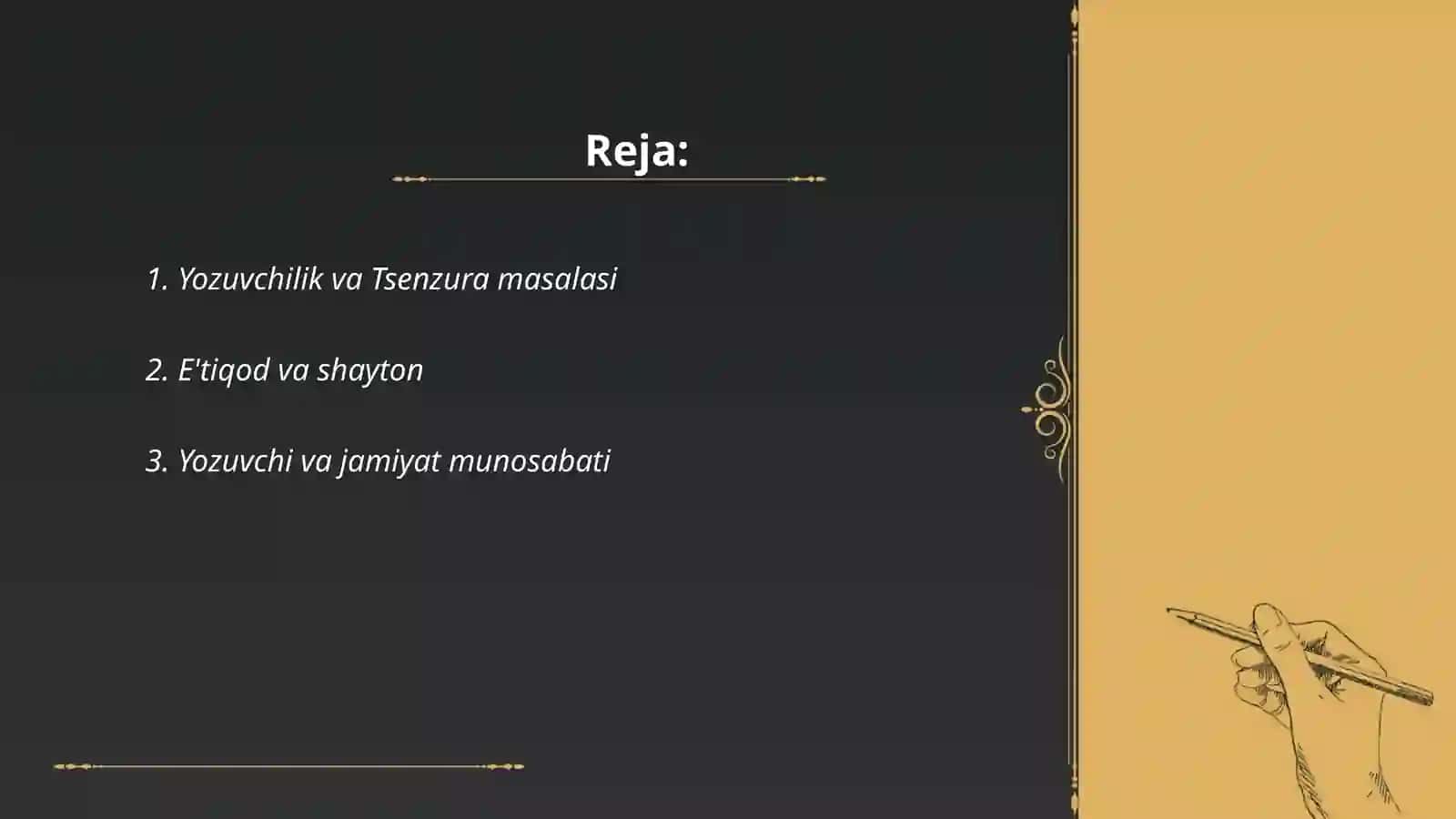 Mixail Bulgakovning "Usta va Margarita" asarining Tsenzura va Yozuvchilik masalasi 2
