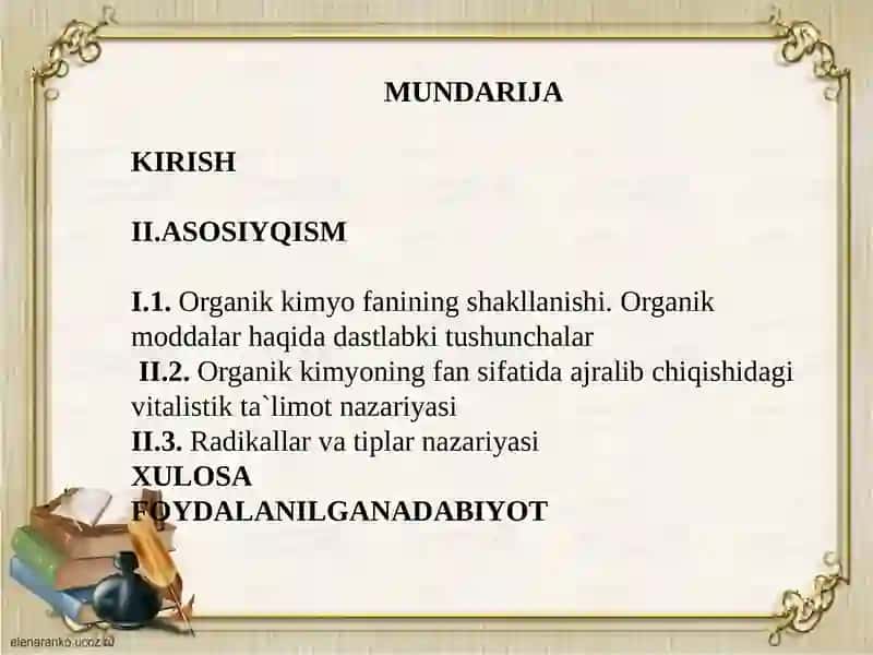 Organik kimyo 2