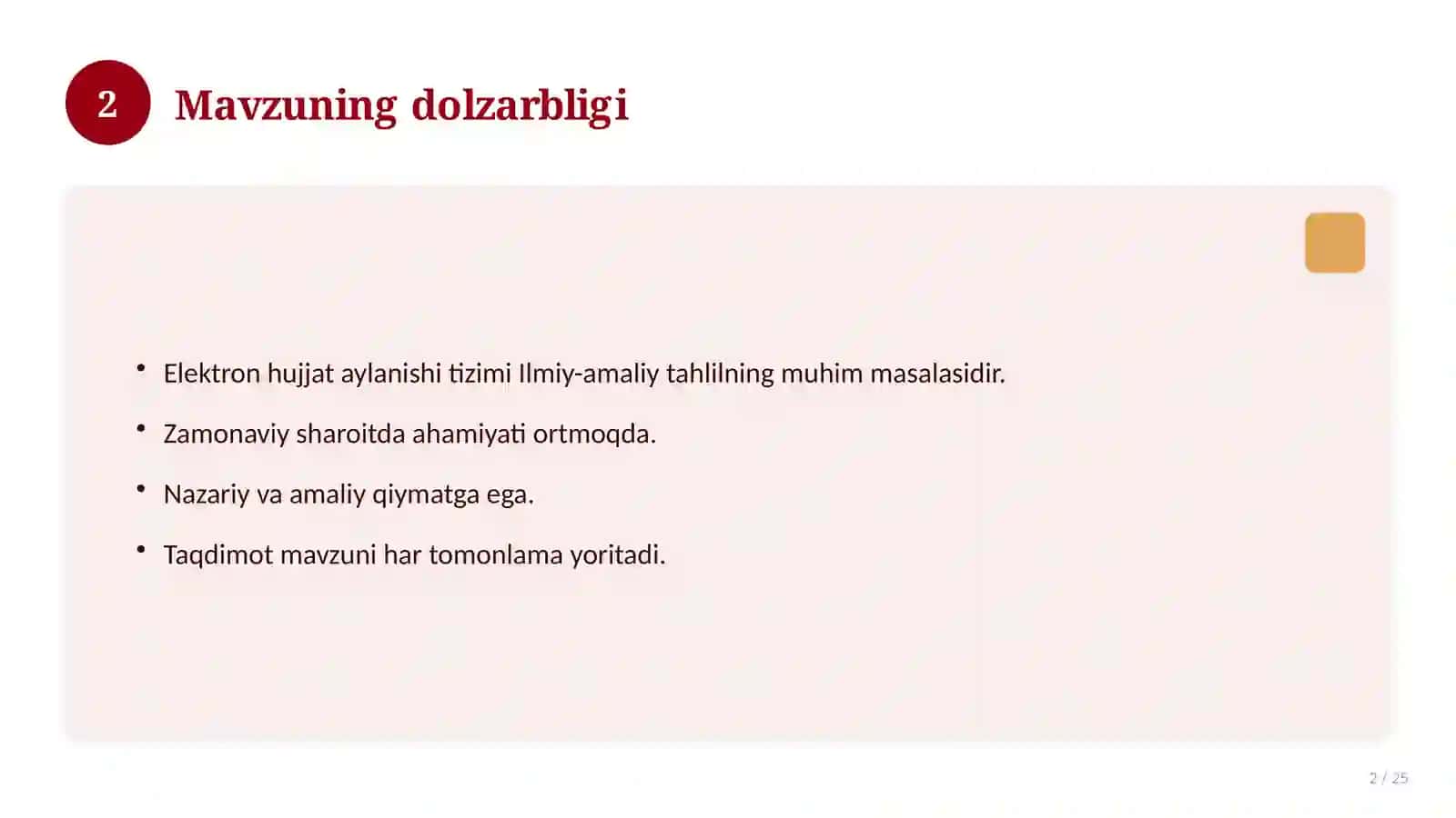 Elektron hujjat aylanishi tizimi 2