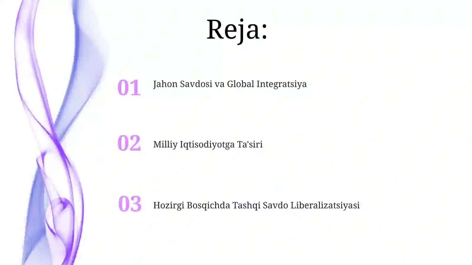 Hozirgi bosqichda tashqi savdoni erkinlashtirish 2