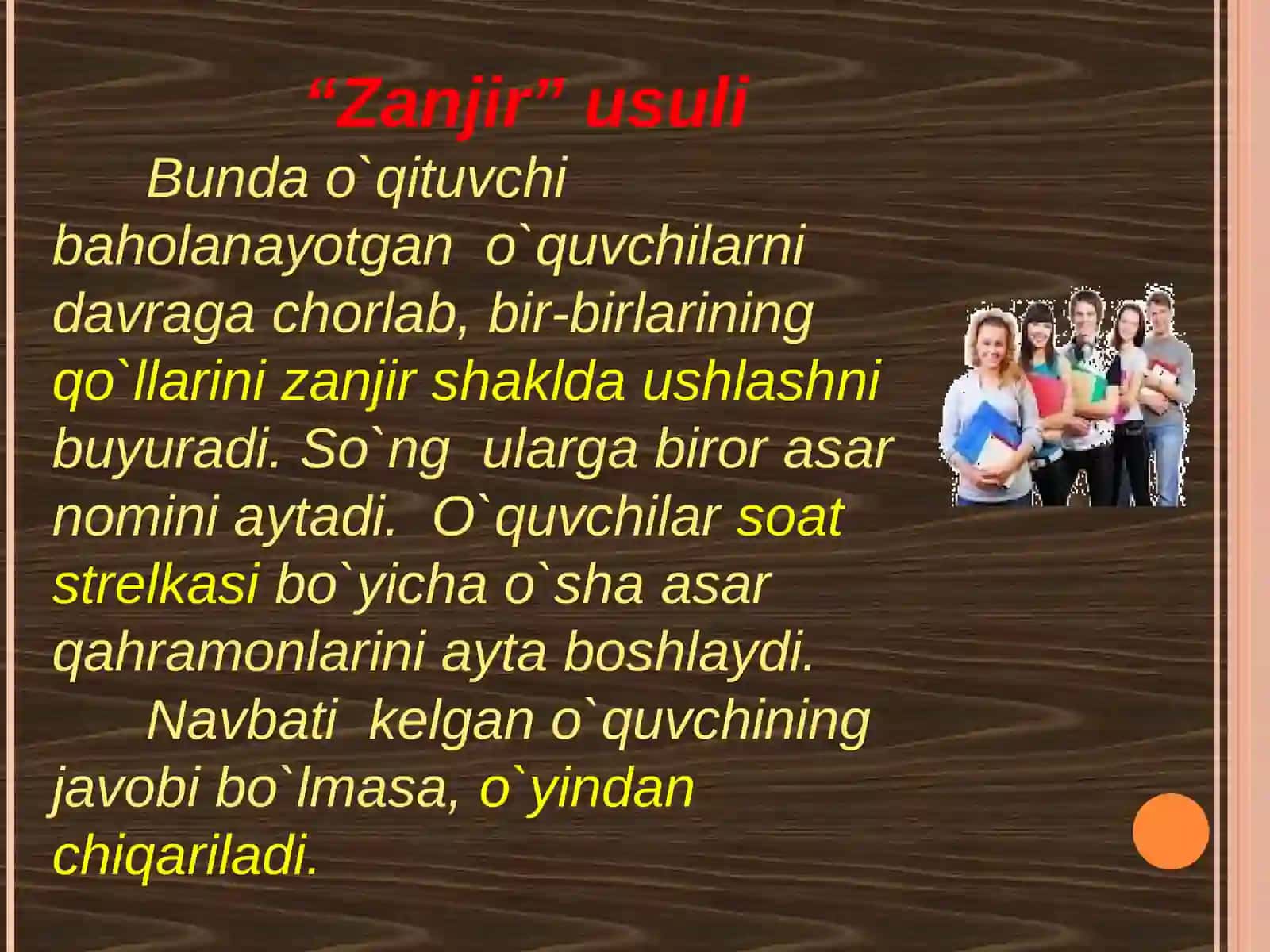 “Zanjir” usuli 2